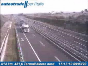 Image d'aperçu de la webcam Campomarino - A14 - KM 481,6