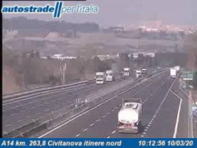 Webkamera előnézeti kép Civitanova Marche - A14 - KM 263,8