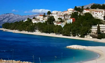 Image d'aperçu de la webcam Baška Voda - Plage de Podluka