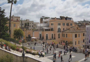 Immagine di anteprima della webcam Roma - Piazza di Spagna