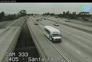 Immagine di anteprima della webcam Long Beach - I-405 South At Santa Fe Ave