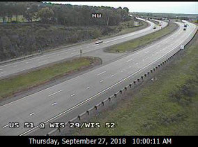 Immagine di anteprima della webcam Wausau - US 51 at WIS 29 West