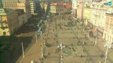 Immagine di anteprima della webcam Zagabria - Piazza Ban Jelačić